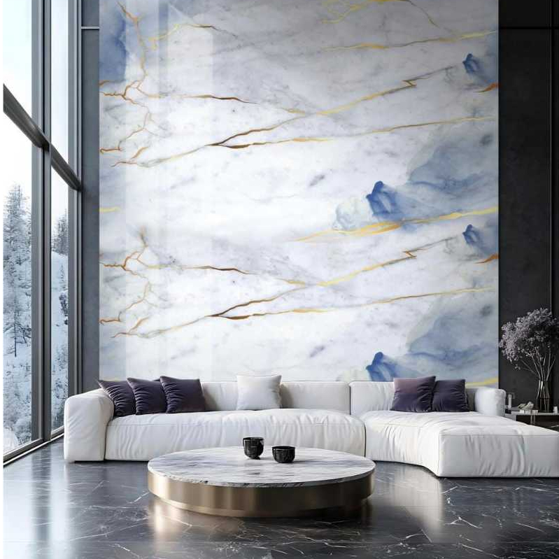 Wallpaper Foam PVC Granit 120 cm X 300 cm Marble Foam Dinding Motif granit Stiker