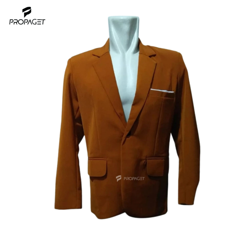 Propaget - jas pria merah bata