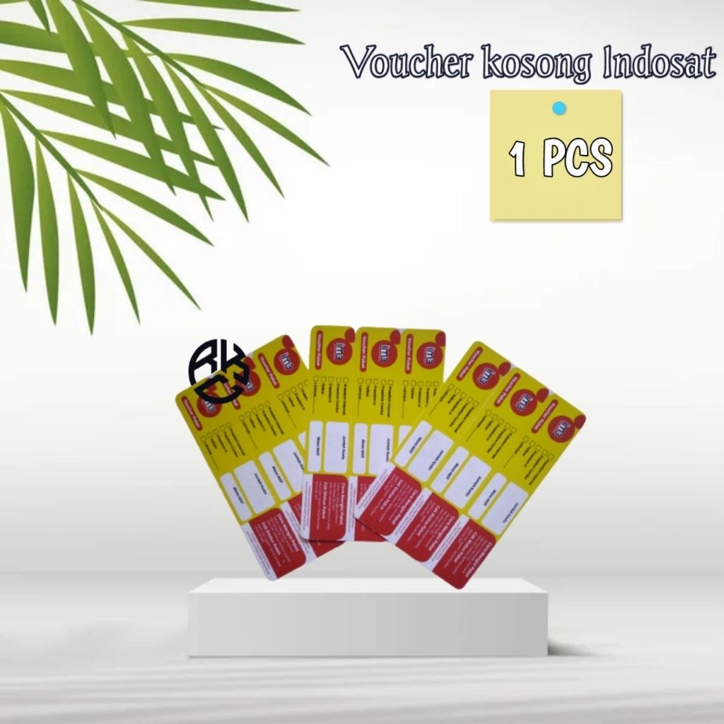 Voucher kosong Indosat Jabar 1SN murah / Voucher Blank Indosat eceran / Voucher kosongan Indosat inj