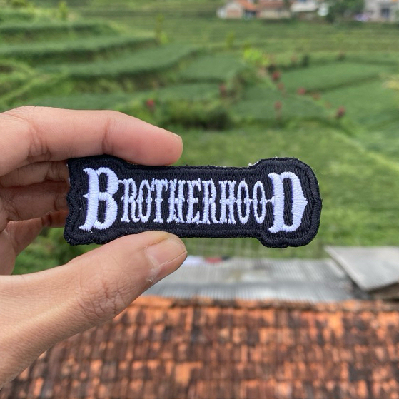 emblem Patch bordir gambar brotherhood