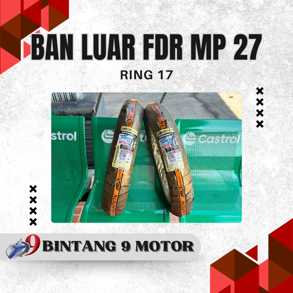 BAN LUAR FDR TYPE MP 27 RING 17-BINTANG SEMBILAN MOTOR