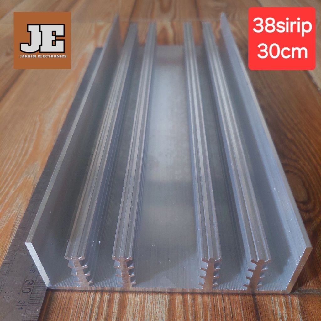 Heatsink Headsink 38 sirip 30 cm Pendingin Transistor Super Tebal