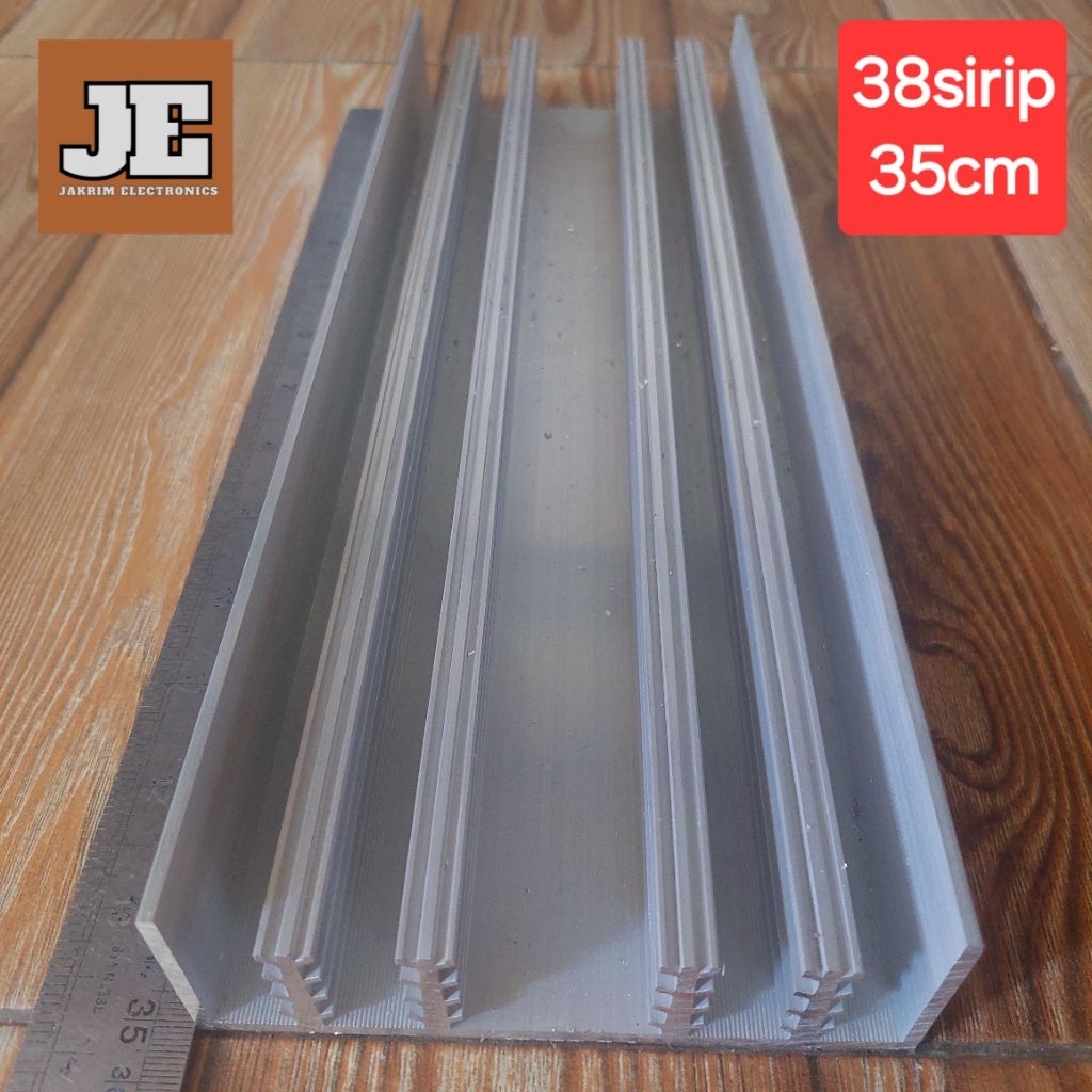 Heatsink Headsink 38 sirip 35 cm Pendingin Transistor Super Tebal