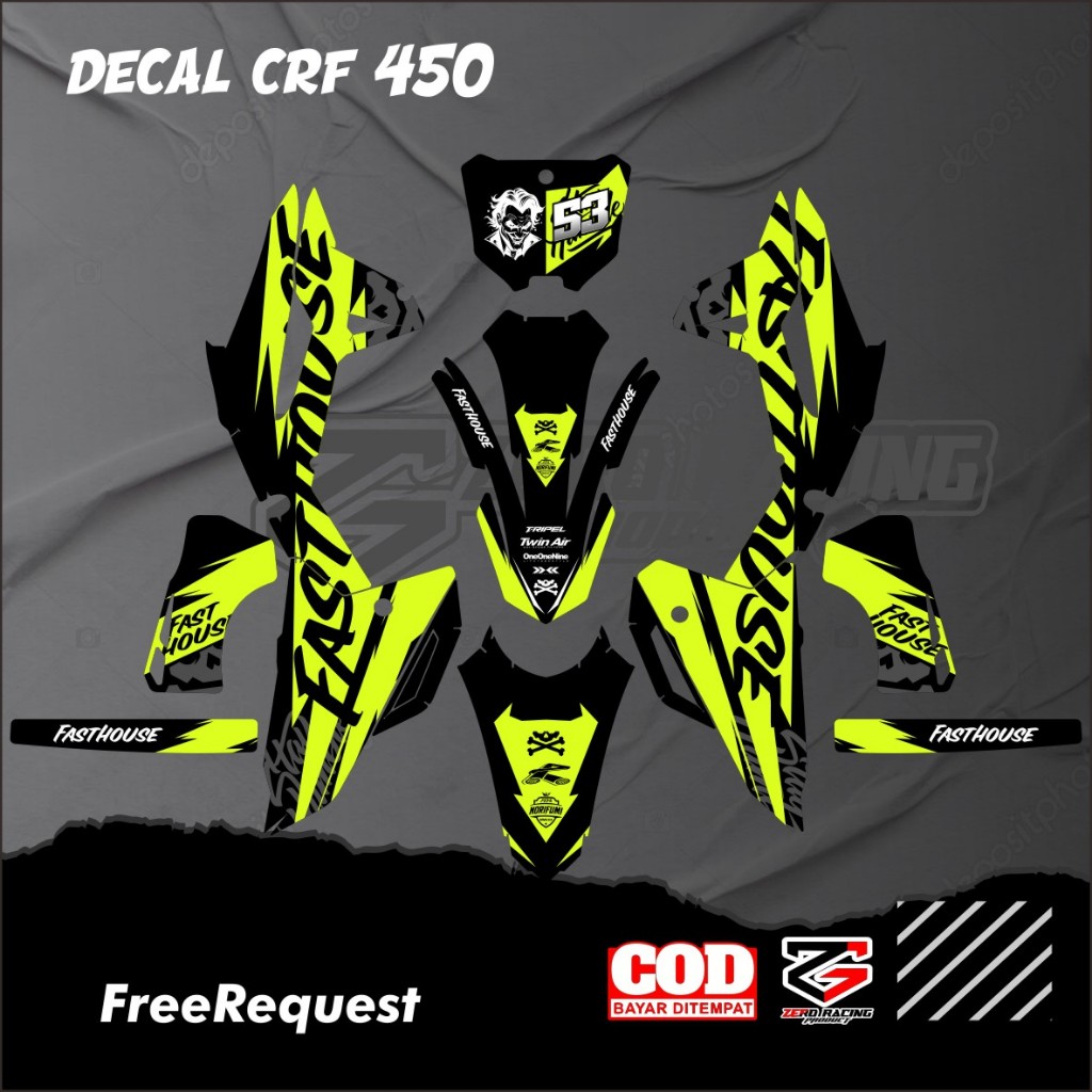 DECAL CRF 450 DECAL CRF 450 FULL BODY BISA REQUEST FULL BODY DECAL CRF 450