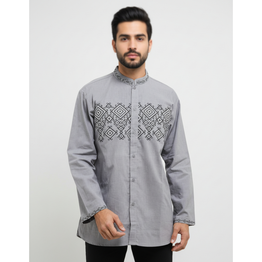 Preview baju koko pria lengan panjang By Itang Yunasz Limited - 3295 XXL