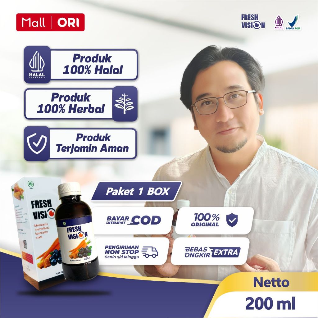 Fresh Vision Vitamin Mata Herbal BPOM Minus Katarak