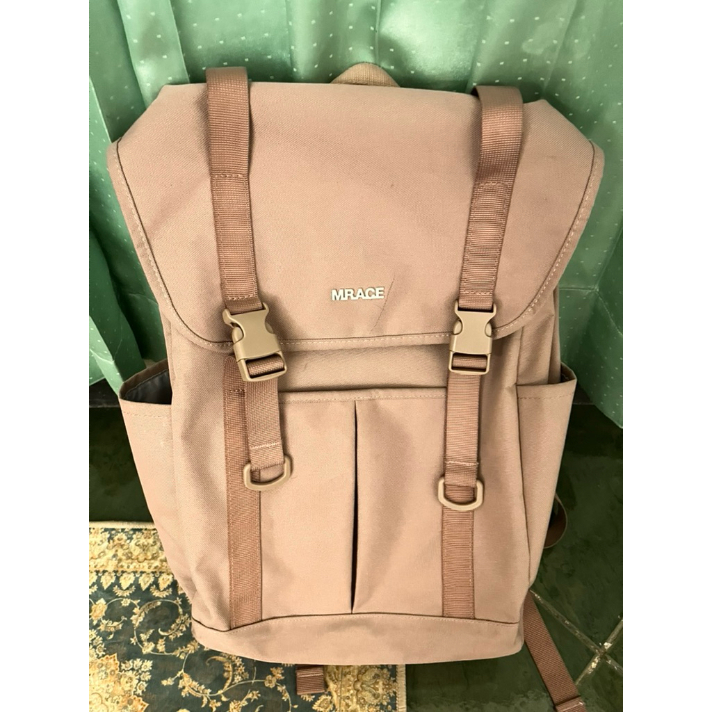 Enji Backpack Kulit Hitam Preloved - Tas True Beauty Jukyung.