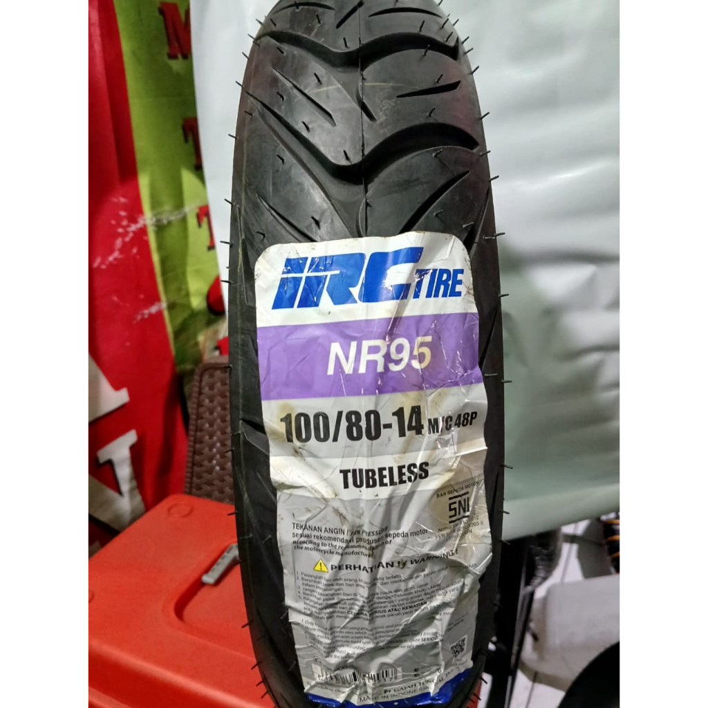 IRC NR95 Ban Luar Motor Ring 14 100/80 Tubeless Belakang Honda Vario 125