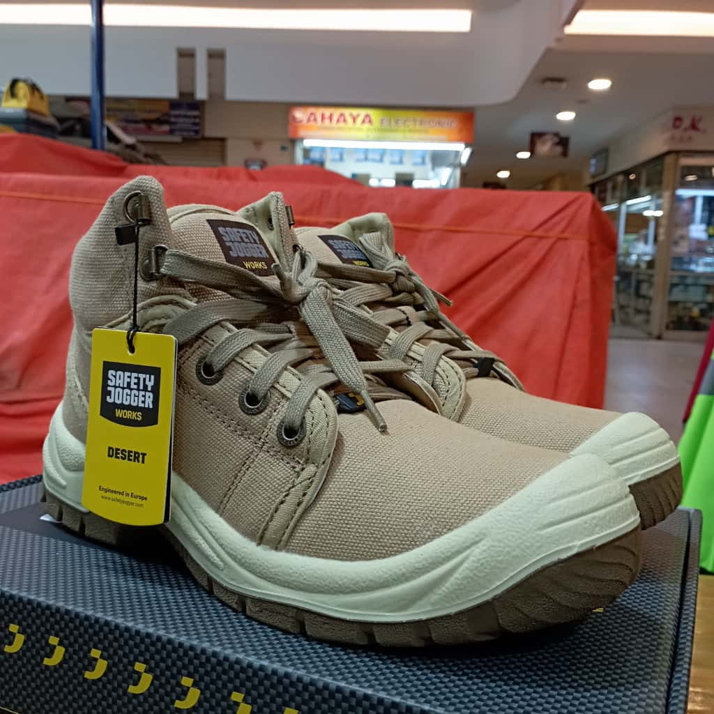 SEPATU SAFETY JOGGER DESSERT CREAM ORIGINAL | SAFETY SHOES JOGGER TYPE DESSERT