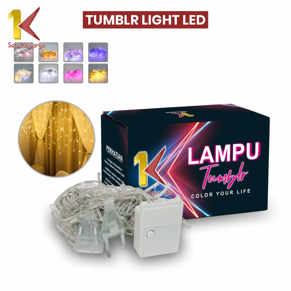 NUZ Satu Keluarga Lampu Tumblr C18 Tumblr Light 50 Led Packing Kotak Lampu Hias Tumblr Dekorasi Kama