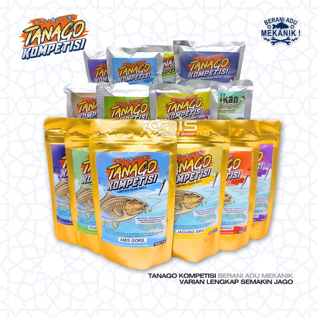 Umpan Tanago Kompetisi Ikan Mas Lele Patin Nila Bawal Belanak Bandeng Udang