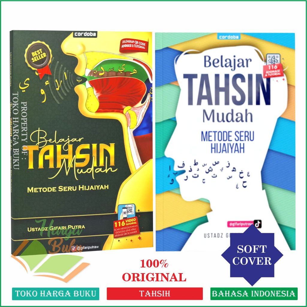 Belajar Tahsin Mudah Metode Seru Hijaiyah Ustad Gifari QR CODE Buku Tajwid Membaca Al-Quran CORDOBA
