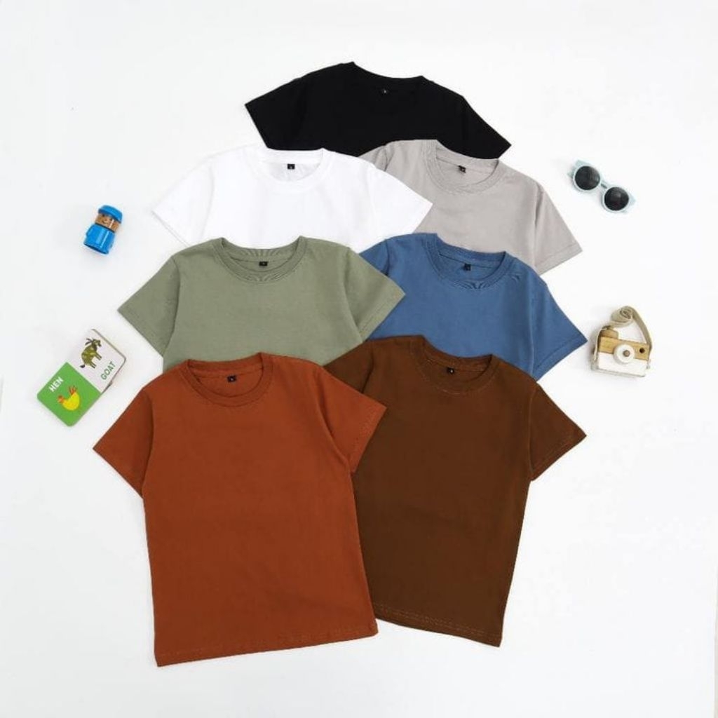 Kaos Polos Katun Combed 24s Tebal Pria Wanita Casual