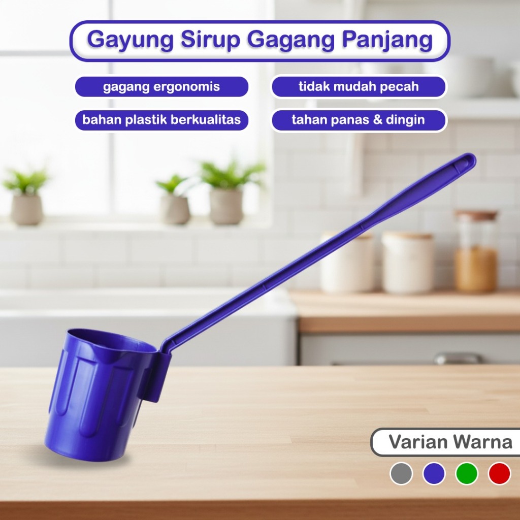 Gayung Sirup - Tangkai Panjang / Gayung Es panjang  / Gayung Sirup es buah gagang panjang / Centonga