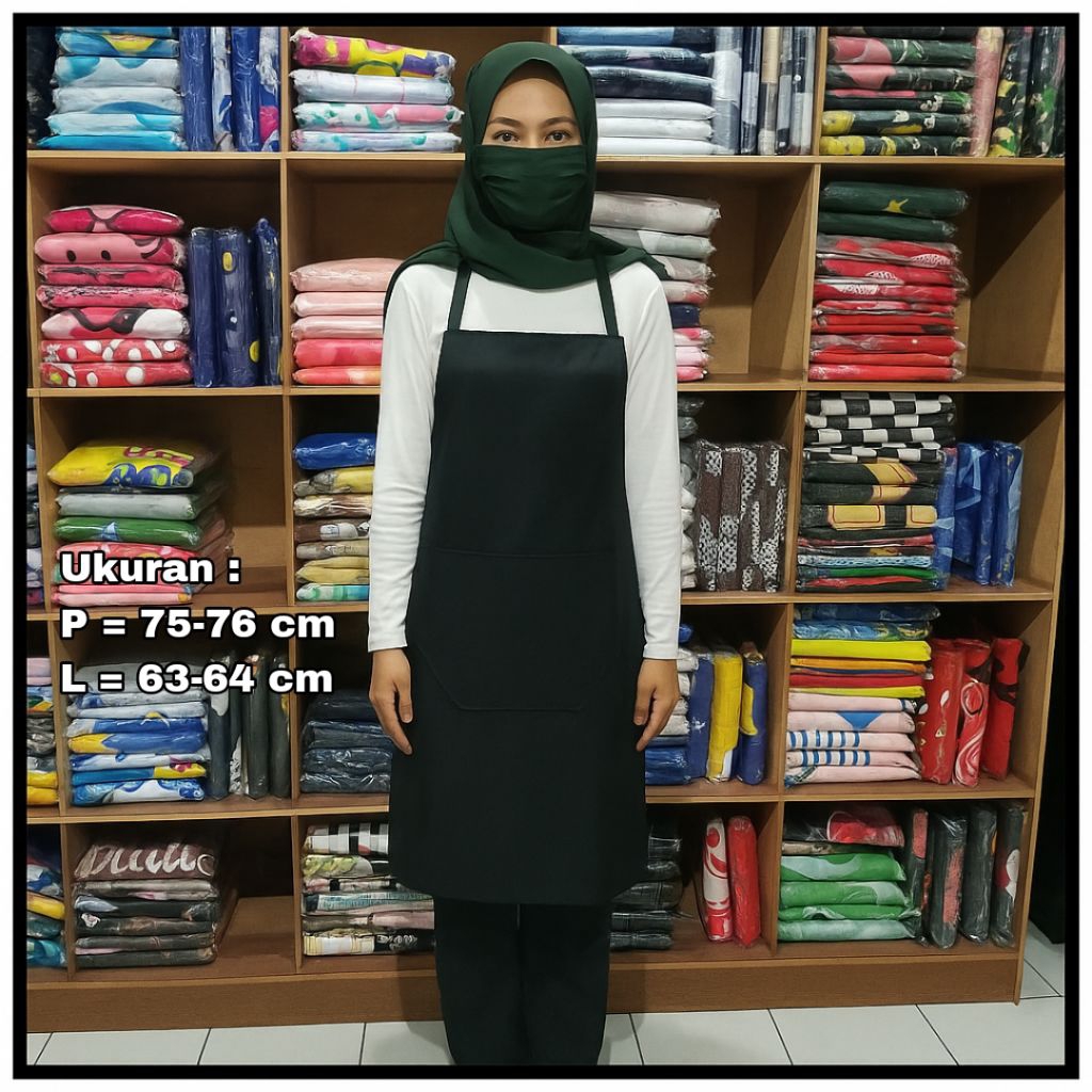Celemek Masak Apron Masak Polos