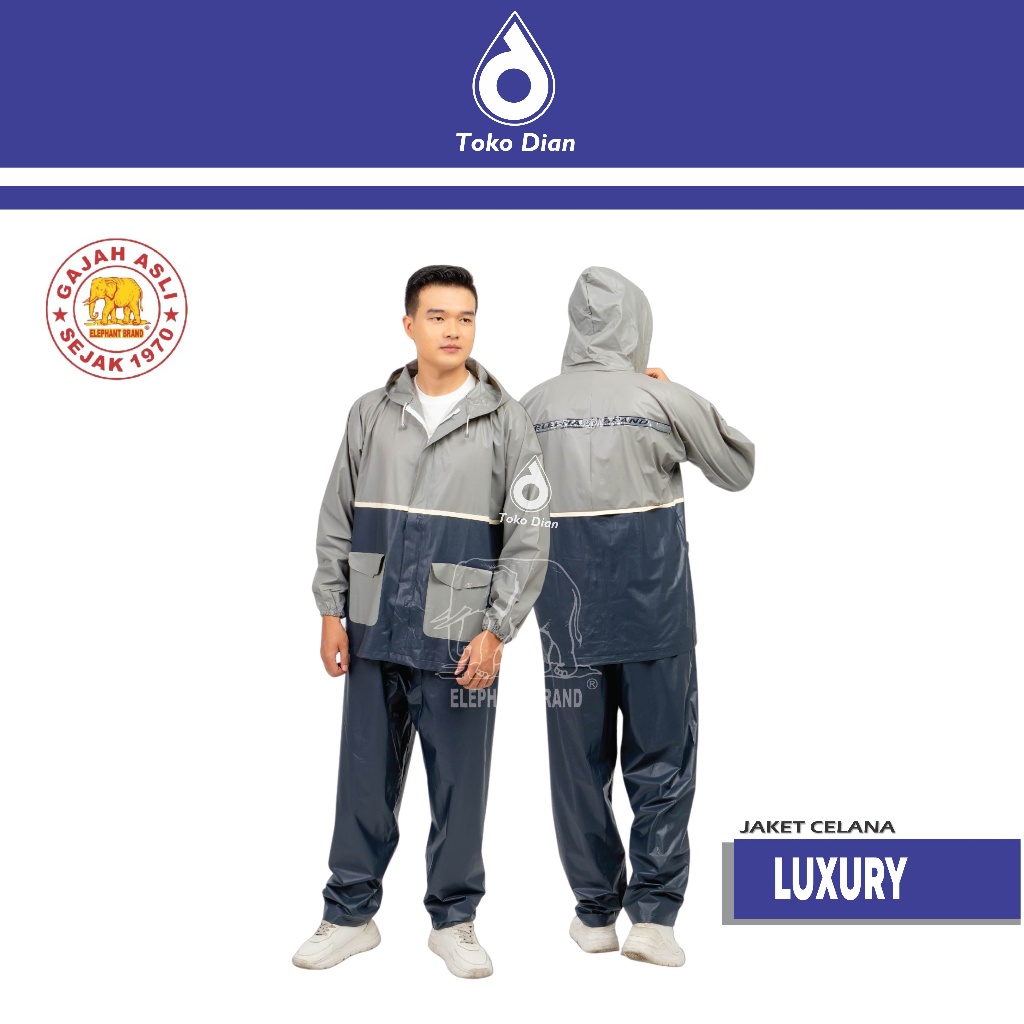 Jas Hujan Elephant Brand Jaket Celana Luxury