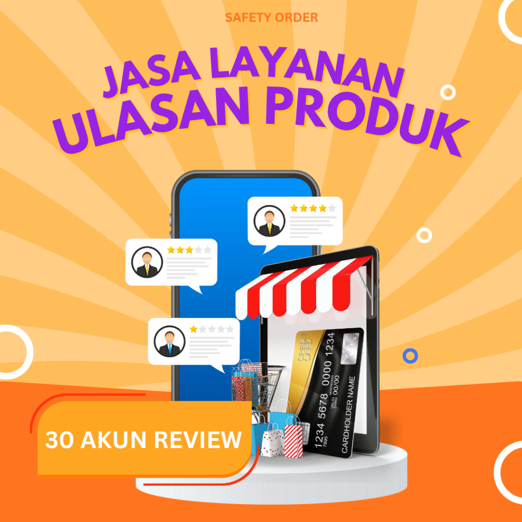 JASA REVIEW PRODUK / ULASAN / RATING TOKO MARKETPLACE 30 ULASAN
