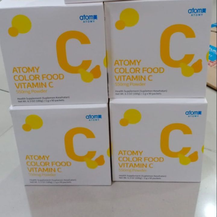 atomy colorfood vitamin c 550 mg box 90 sachet original