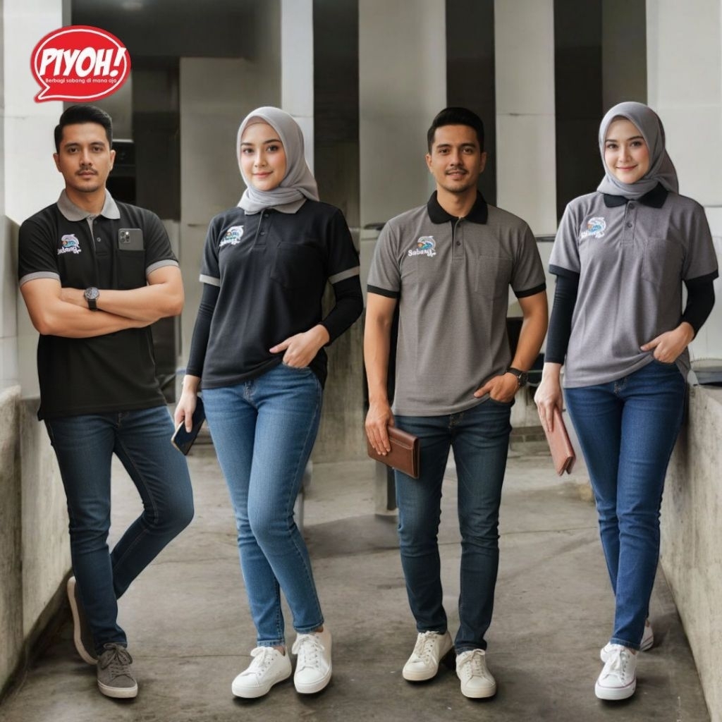 Kaos SABANG - PIYOH - Sabang Dolphin (Kaos POLO) UNISEX