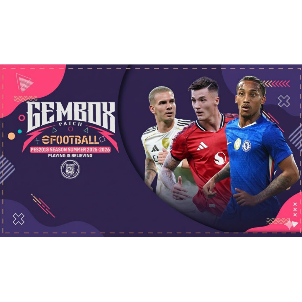 New game bola Pes GEMBOX patch SUMMER 2026. PS3 Playstation 3