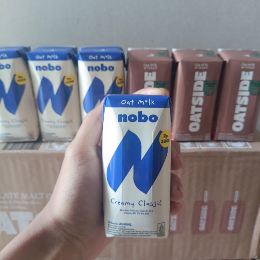 Nobo Oat Milk & Oat Side Oat Milk 1dus 200ml isi 24