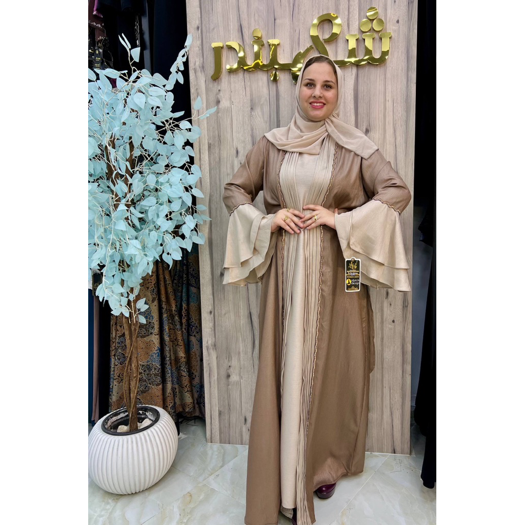 Abaya Wanita Dewasa Inner Outer Mesir Free Pashmina original Premium