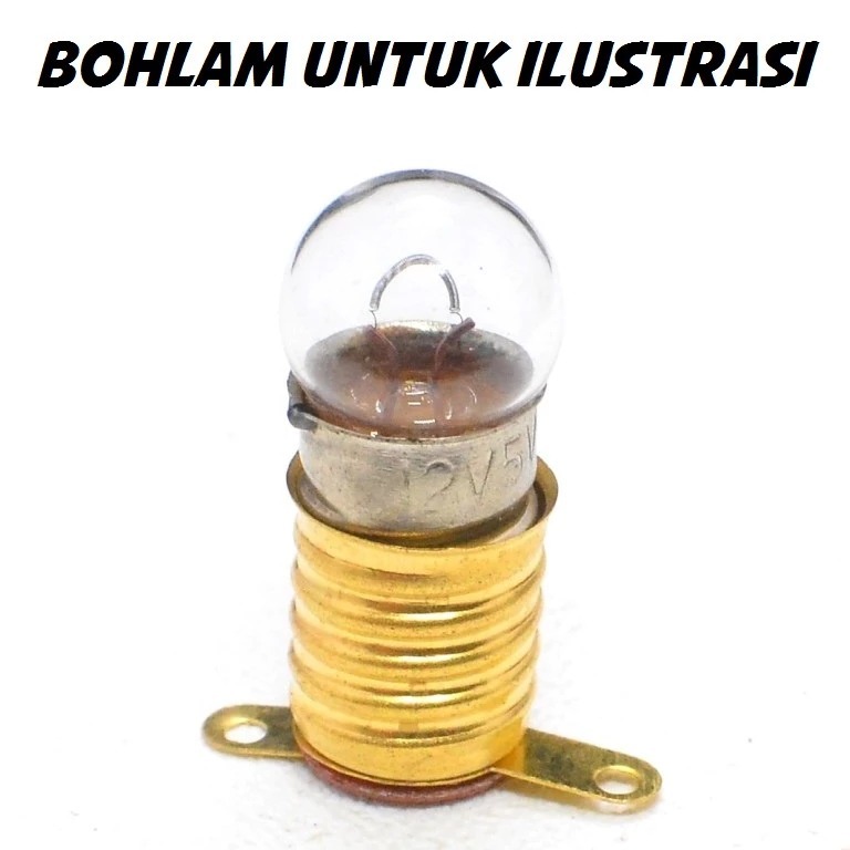 FITTING BOHLAM E10 Senter Drat Kuningan Fiting Lampu Untuk Bolam 6v 12v 6 Volt 12 Volt