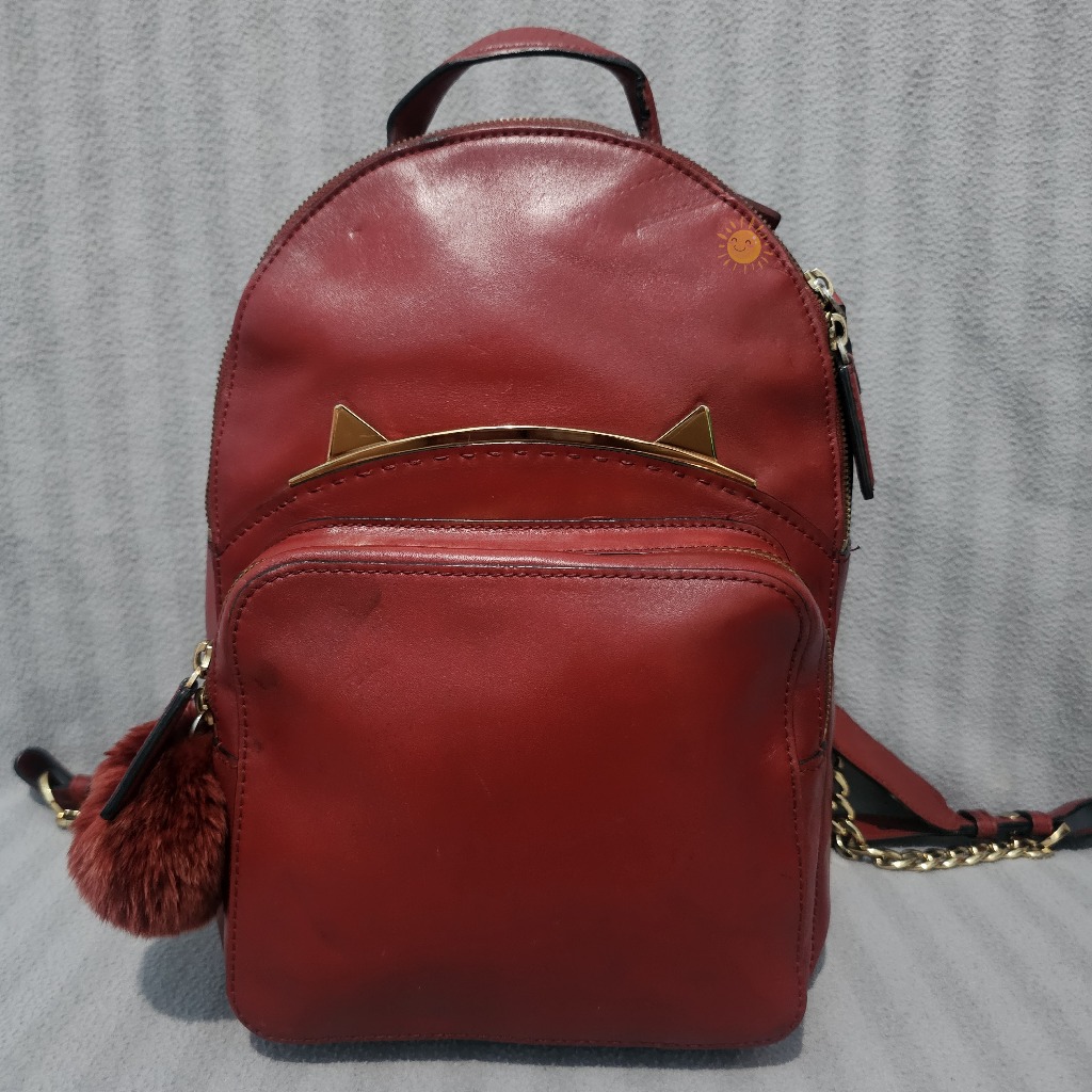 Tas PL Dissona Kulit Asli Ransel Backpack