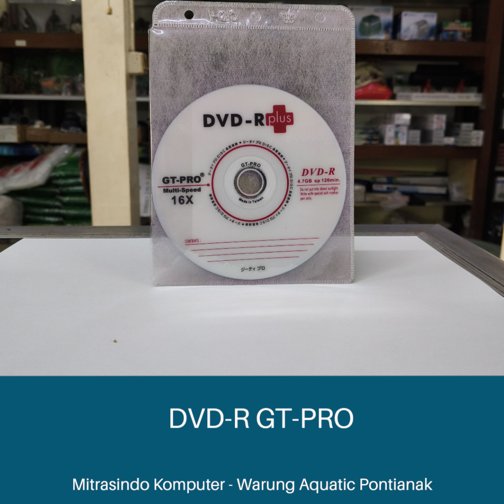 DVD R GT PRO + Kantong Kaset DVD Blank Kosong