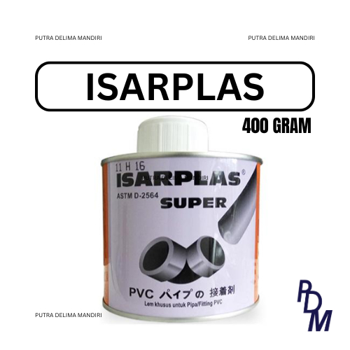 Lem Pipa PVC Isarplas Kaleng / Lem PVC Isarplas 400gr / Lem Pipa Isarplas 400gr