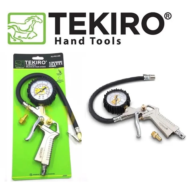 Tekiro Tyre Inflator Preasure Gauge 3 In 1 Isi Angin Ban Mobil Motor Tyre Gauge Termurah Berkualitas