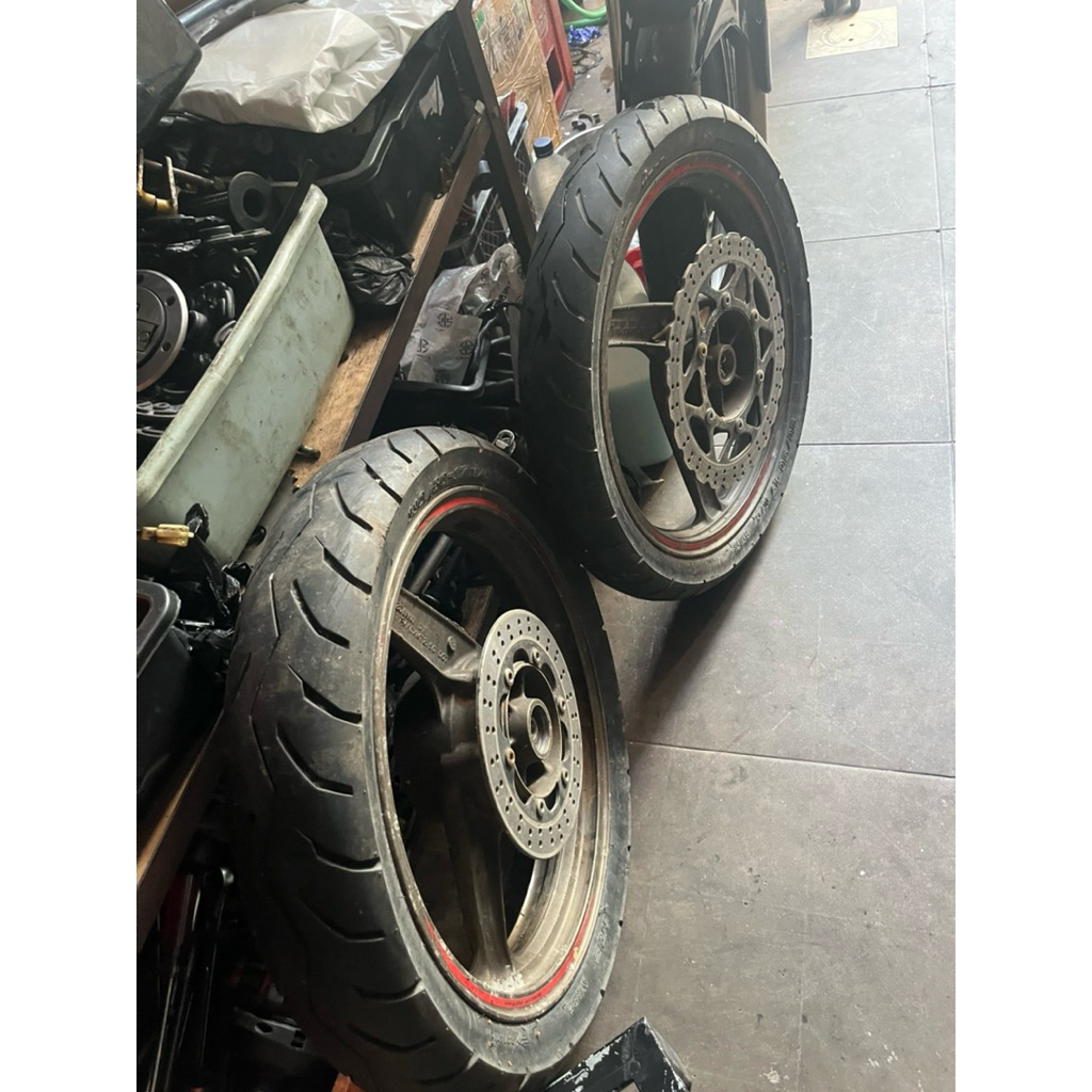 velg ninja rr new set ban copotan