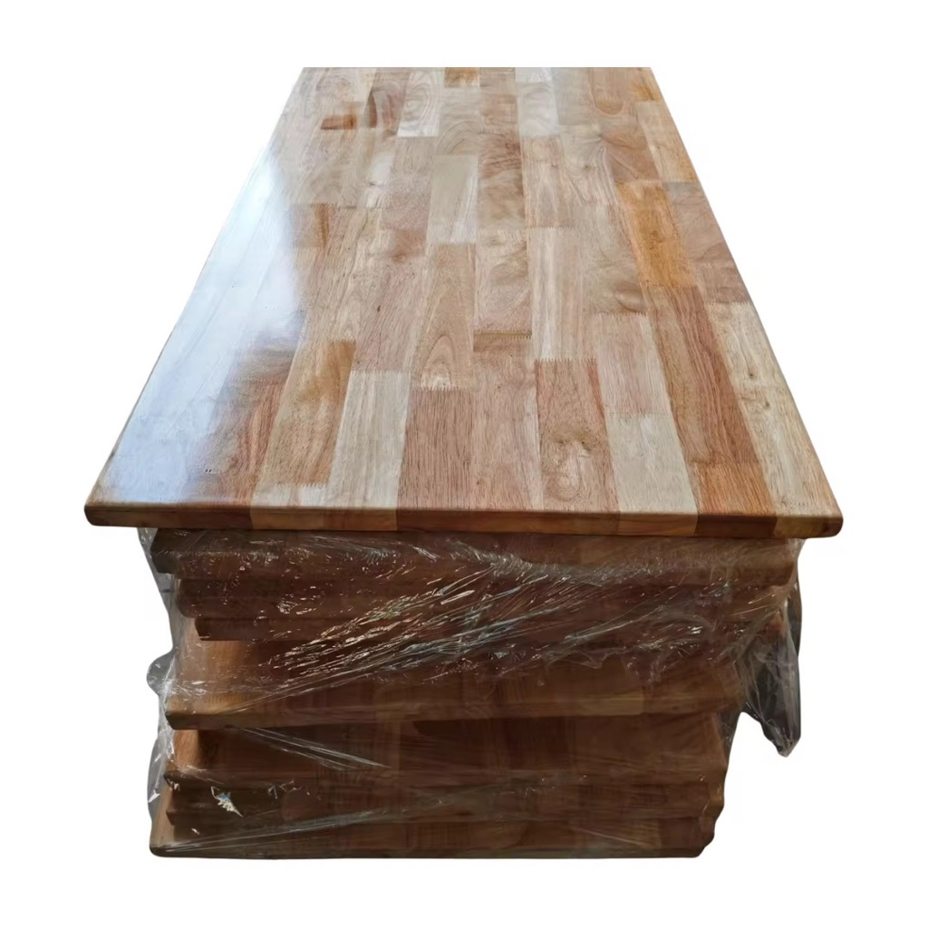 Papan Meja Cafe Kayu Solid Rubberwood FJL Termurah | Sudah Sanding Halus
