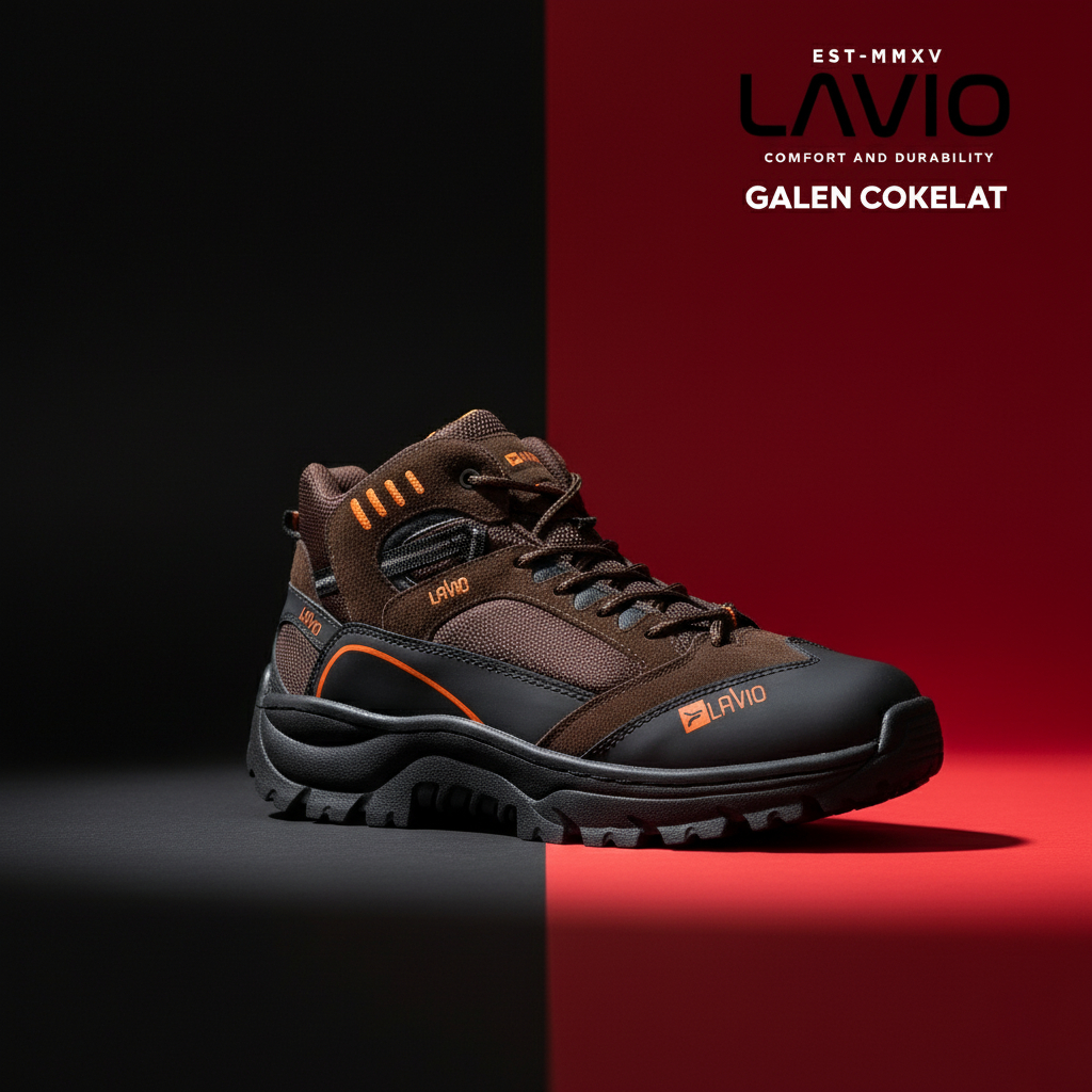 Sepatu Wanita Boots Safety Ujung Besi Lavio Galen - Perlindungan & Gaya