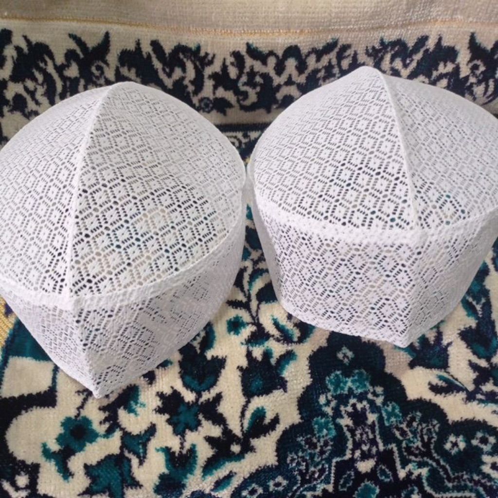 Kopyah Peci Songkok Aldan Kopeah Jaring Jaring Pendek Tinggi 7 Harga Murah Nampol Putih Hitam