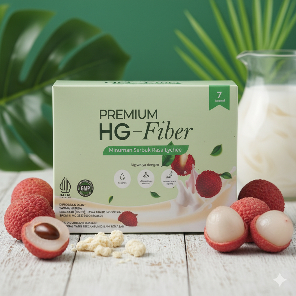PREMIUM HG - FIBER 100% original bisa langsung co skarang