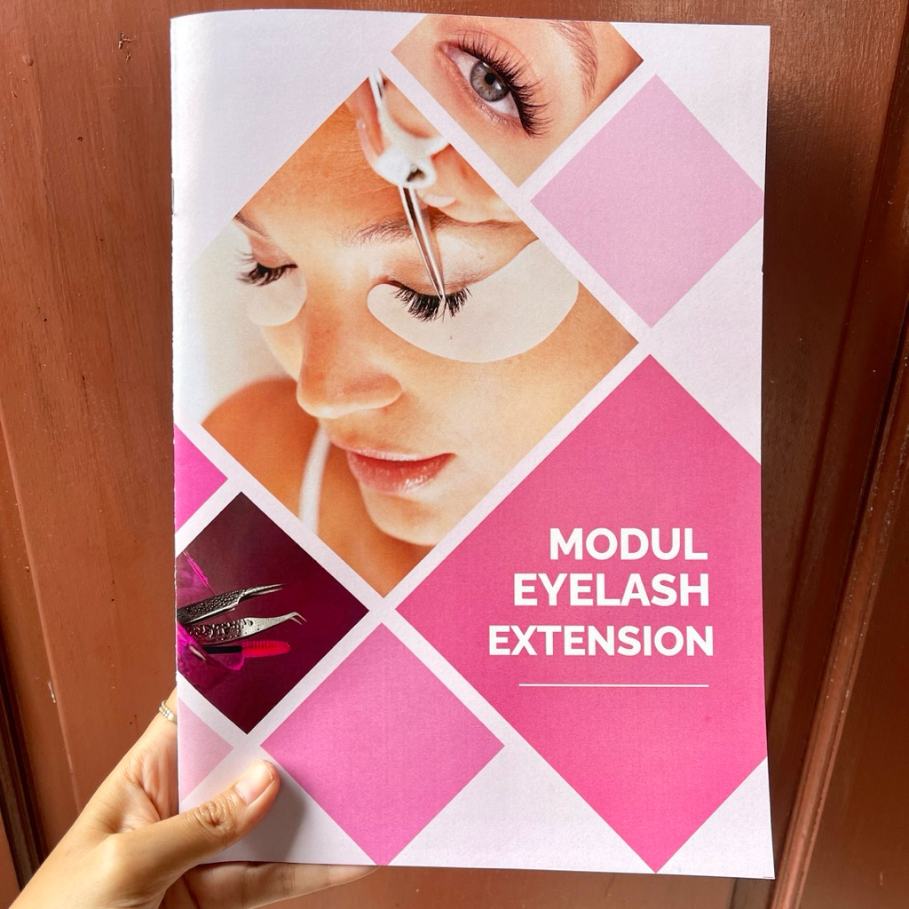 MODUL EYELASH EXTENSION BASIC | buku kecantikan eyelash extension basic/basicpro full materi / modul