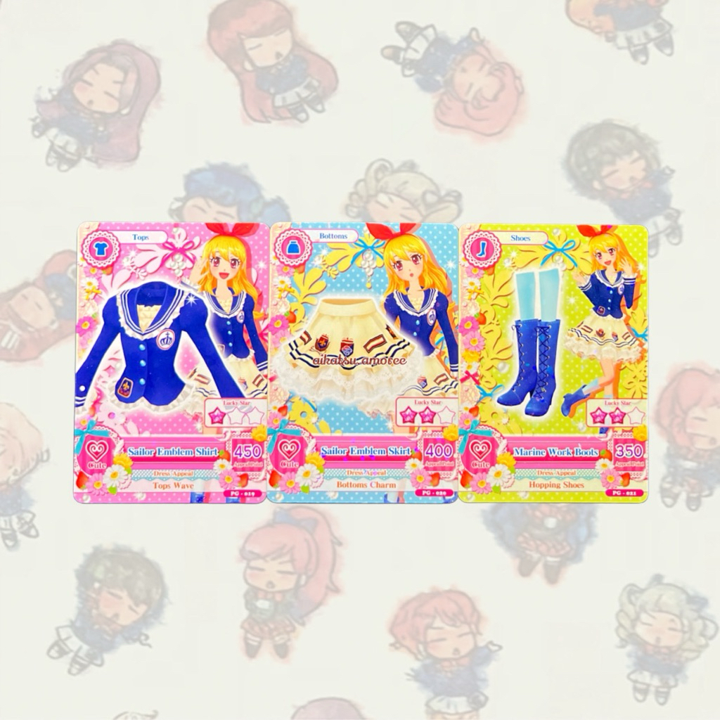 Aikatsu Indo Ver Promotion Angely Sugar Sailor Emblem Set Ichigo Hoshimiya