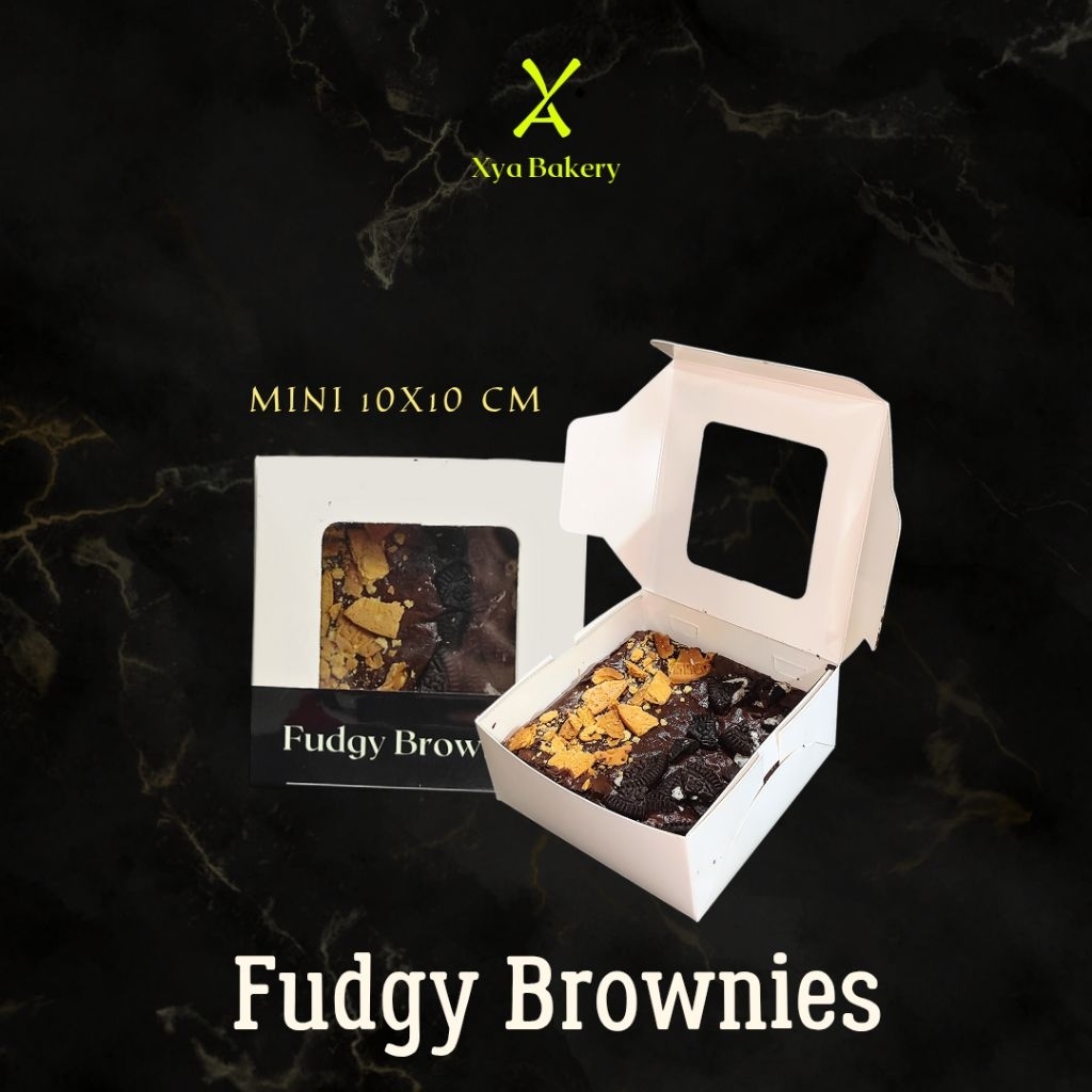 Xya Bakery - Mini Fudgy Brownies Size 10x10 cm
