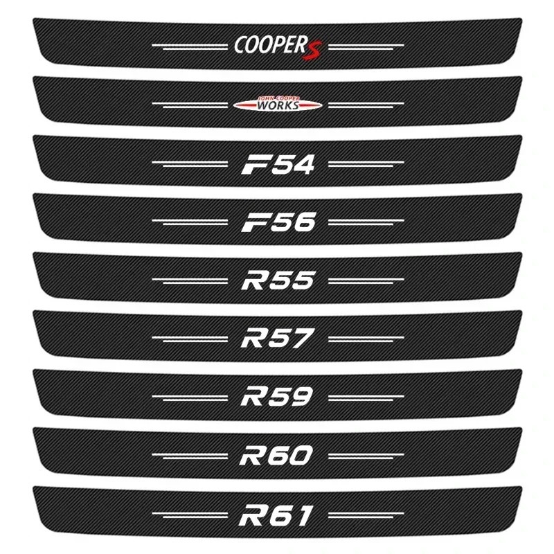 1 buah stiker film pelindung dekoratif bemper bagasi mobil untuk Mini John Cooper Works F54 F55 F56 