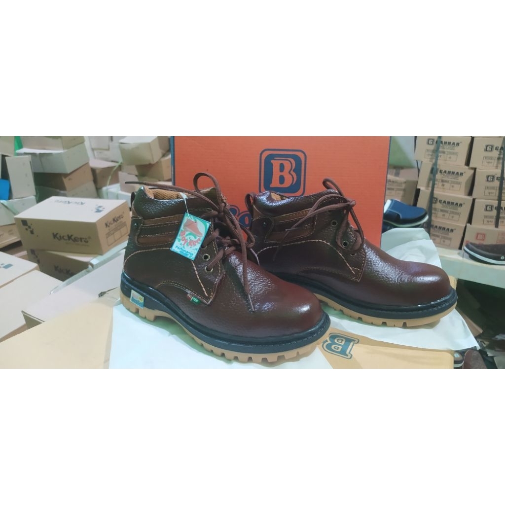 sepatu Safety kulit asli/sepatu pria safety
