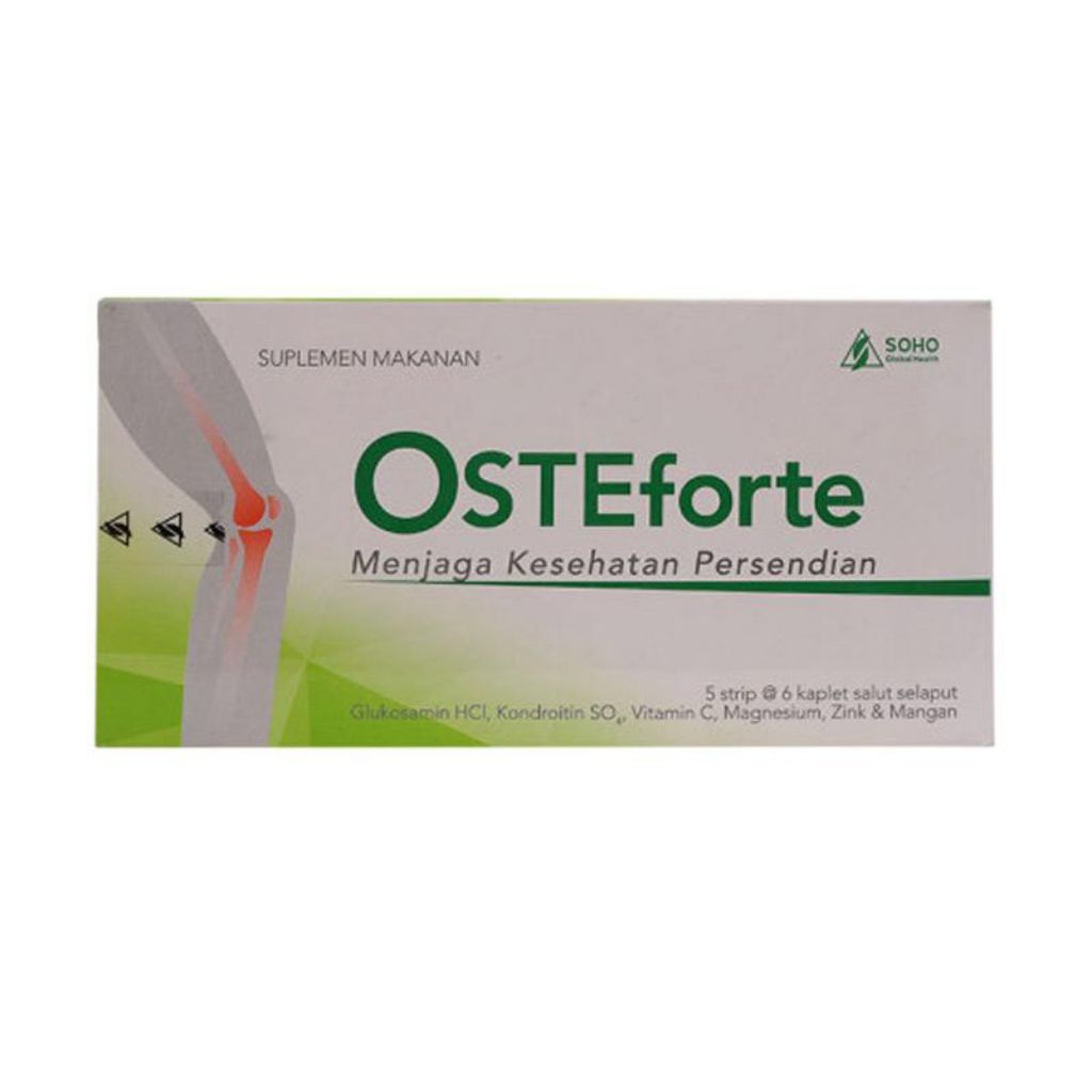 OsteForte / Oste Forte Vitamin Tulang Box Isi 30 Kaplet