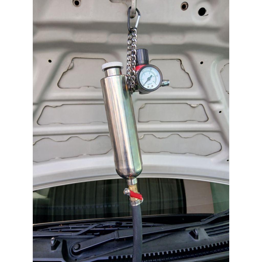 ALAT INJECTOR CLEANER 300ML ICT TABUNG STAINLESS STEEL INFUS PEMBERSIH INJECTOR MOBIL - MOTOR 1 SET 