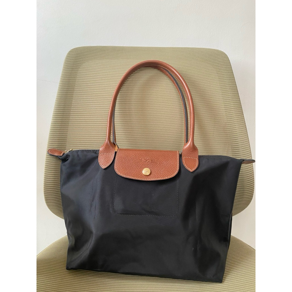 longchamp le pliage black preloved