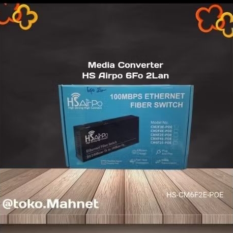 Media Converter 6Fo 2Lan Hs airpo