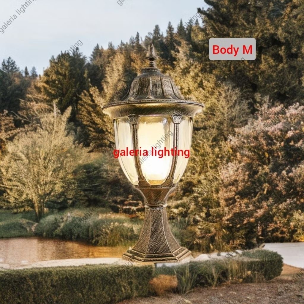 Lampu pilar eropa klasik modern outdoor waterproof tipe 81008 S/M