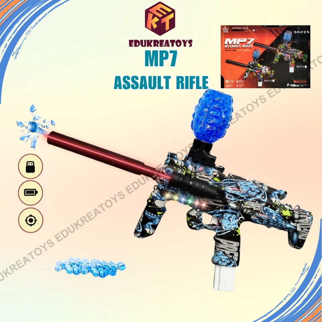 MP7 Water bullet gun electric integration Use 7-8mm Mainan tembakan anak