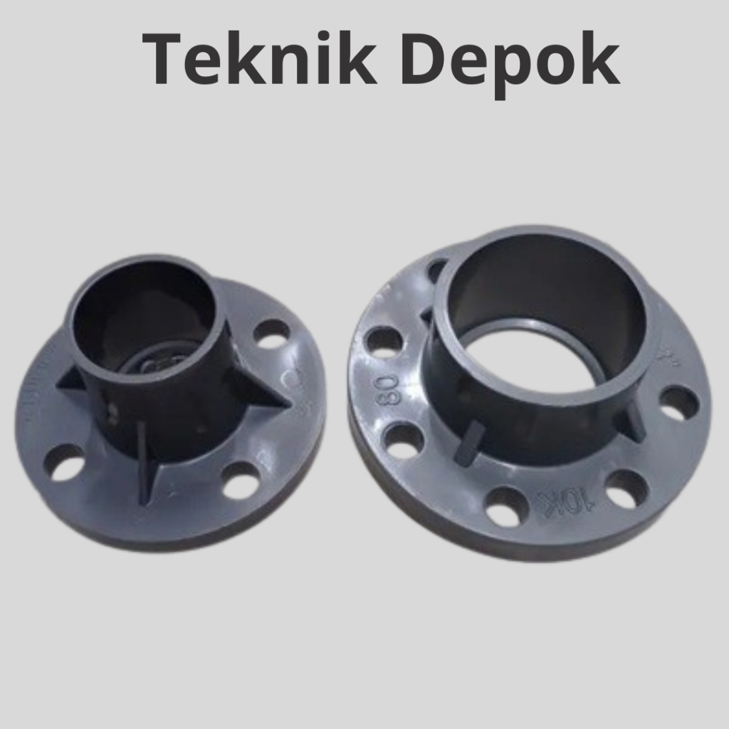 Flange PVC 2 1/2 inch AW Fitting Socket Penghubung Pipa Paralon Sambungan Valve Rucika 2.5 Inch 65 m