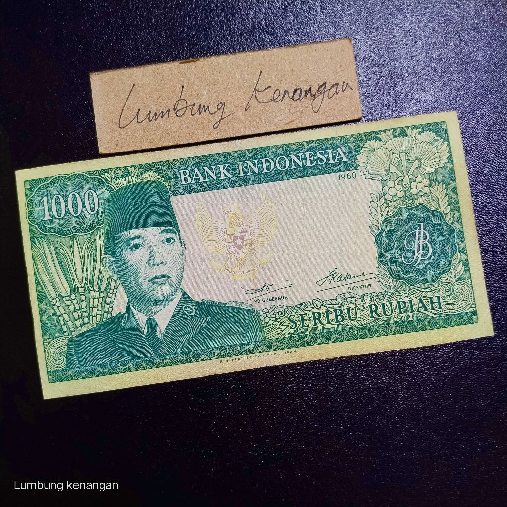 uang kuno Sukarno 1000 Rupiah 1960