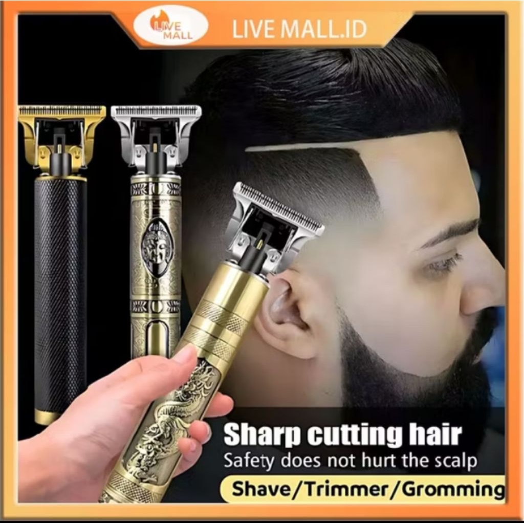 Alat Cukur Rambut / Cukuran Rambut Listrik / Alat Cukur Kumis dan Jenggot /Naga Vintage T9 Dragon